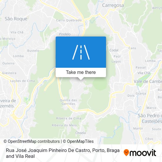 Rua José Joaquim Pinheiro De Castro mapa