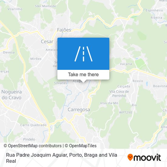 Rua Padre Joaquim Aguiar mapa