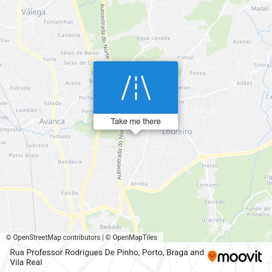 Rua Professor Rodrigues De Pinho mapa