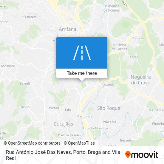 Rua António José Das Neves mapa