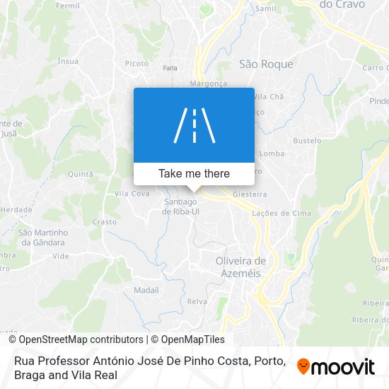 Rua Professor António José De Pinho Costa map