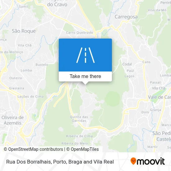 Rua Dos Borralhais map