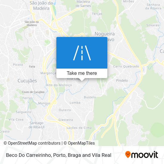 Beco Do Carreirinho mapa