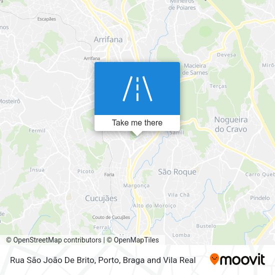 Rua São João De Brito mapa