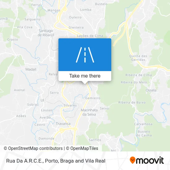 Rua Da A.R.C.E. map