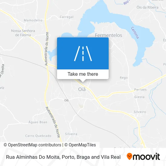 Rua Alminhas Do Moita map