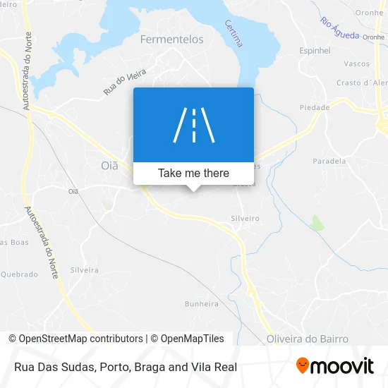 Rua Das Sudas map