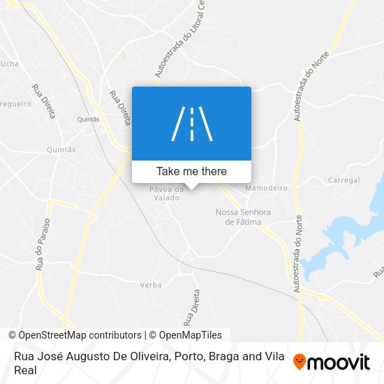 Rua José Augusto De Oliveira mapa