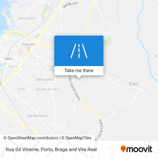 Rua Gil Vicente mapa