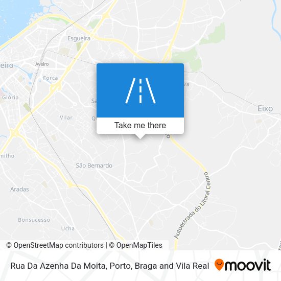 Rua Da Azenha Da Moita mapa