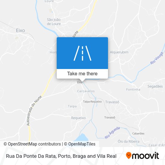 Rua Da Ponte Da Rata mapa