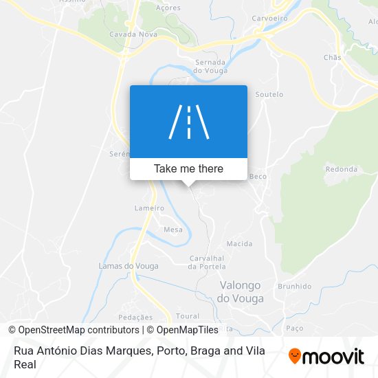 Rua António Dias Marques map
