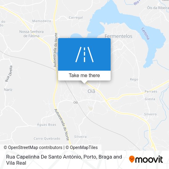 Rua Capelinha De Santo António mapa