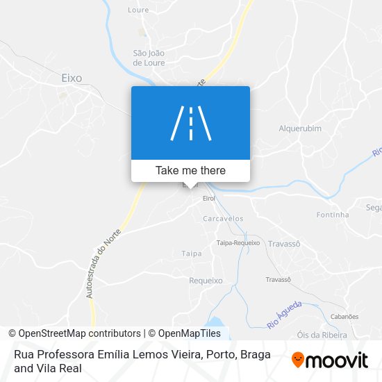 Rua Professora Emília Lemos Vieira mapa