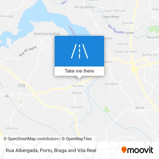 Rua Albergada map