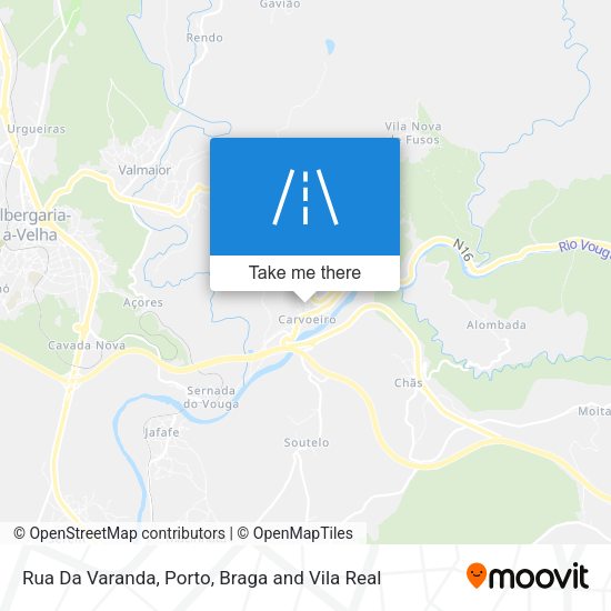 Rua Da Varanda mapa