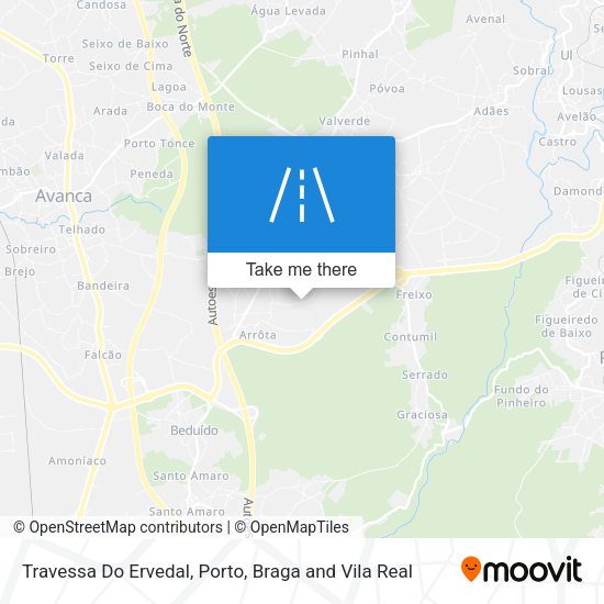 Travessa Do Ervedal mapa
