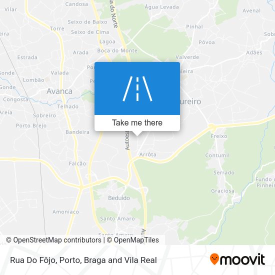 Rua Do Fôjo mapa