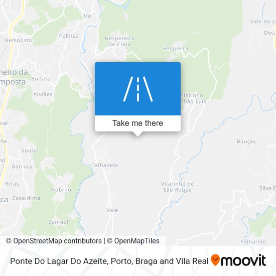 Ponte Do Lagar Do Azeite mapa