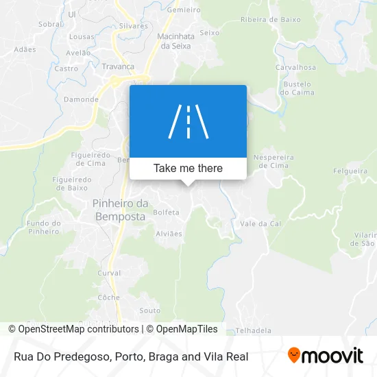Rua Do Predegoso map