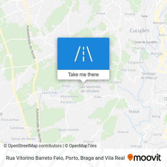Rua Vitorino Barreto Feio mapa