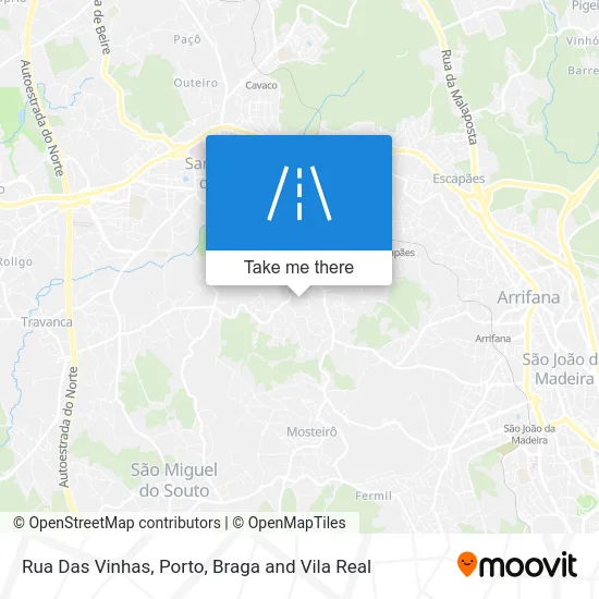 Rua Das Vinhas map