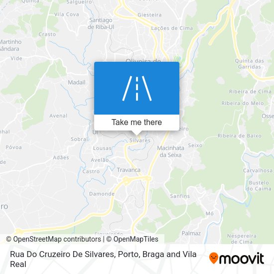 Rua Do Cruzeiro De Silvares map