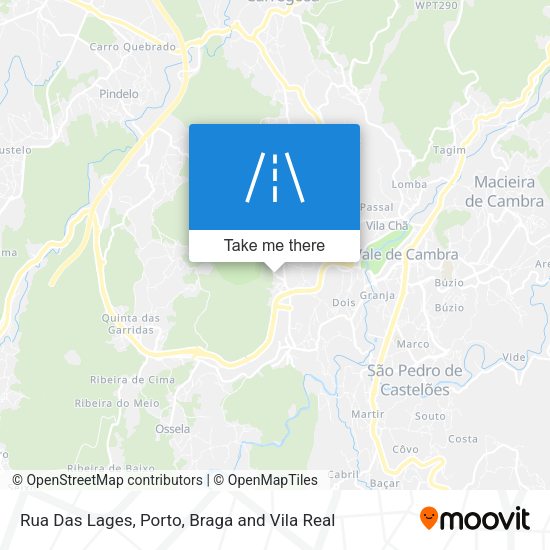 Rua Das Lages map