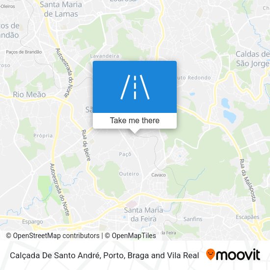 Calçada De Santo André mapa