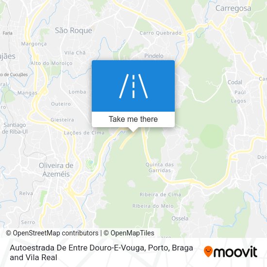 Autoestrada De Entre Douro-E-Vouga map