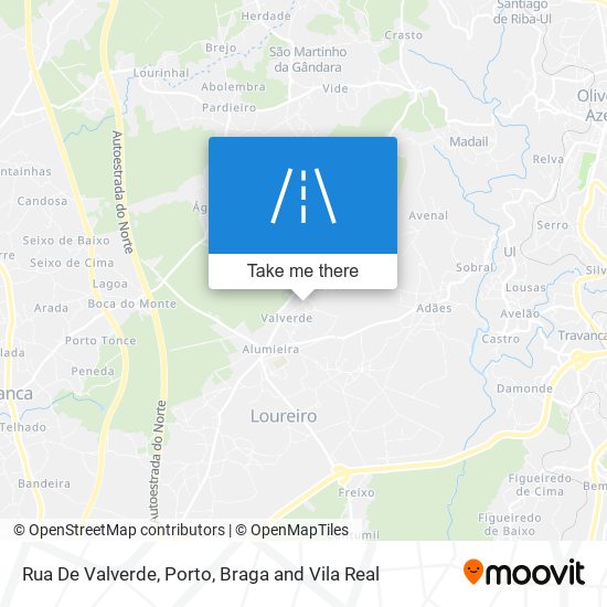 Rua De Valverde map