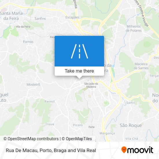 Rua De Macau mapa