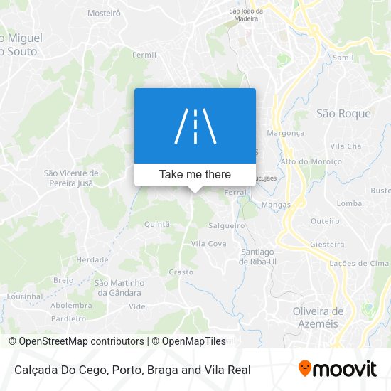Calçada Do Cego mapa