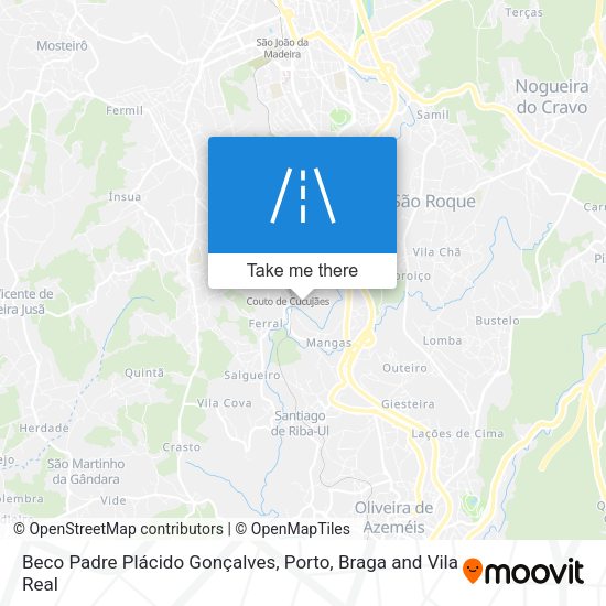 Beco Padre Plácido Gonçalves map