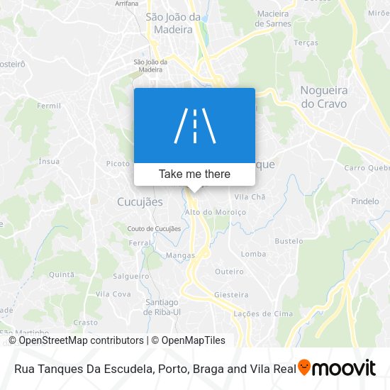 Rua Tanques Da Escudela map