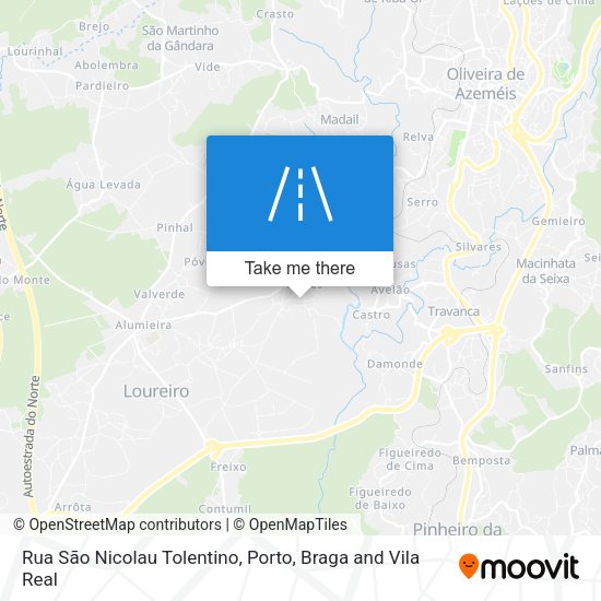 Rua São Nicolau Tolentino map