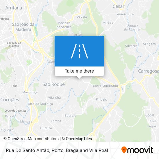 Rua De Santo Antão map