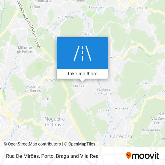 Rua De Mirões map