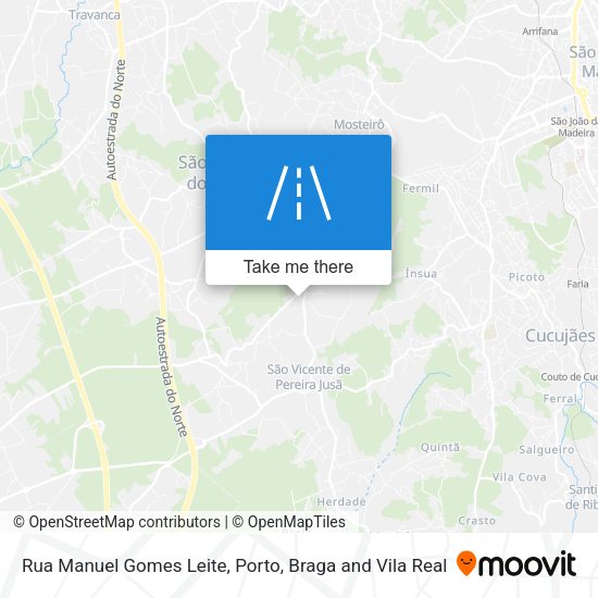 Rua Manuel Gomes Leite mapa