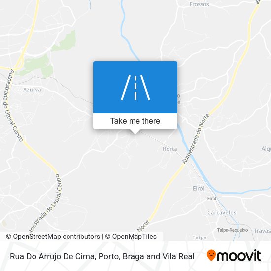 Rua Do Arrujo De Cima mapa