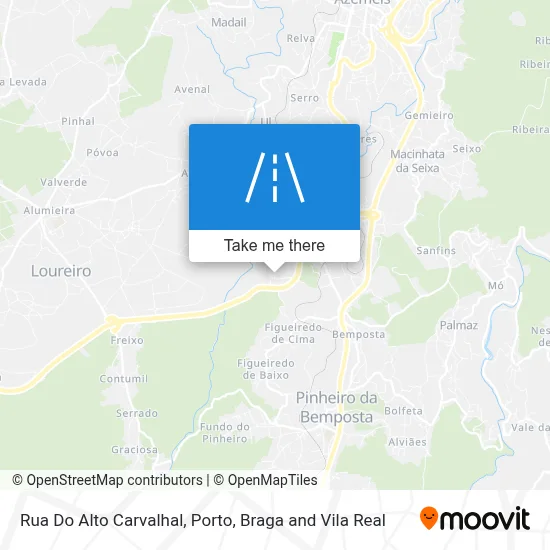 Rua Do Alto Carvalhal map