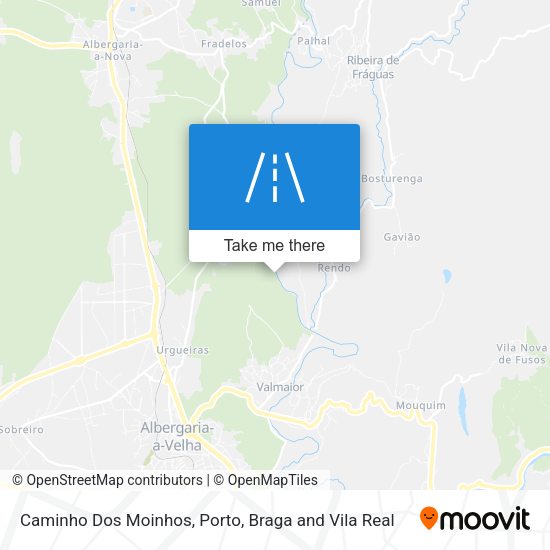 Caminho Dos Moinhos mapa