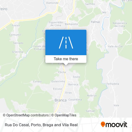 Rua Do Casal mapa