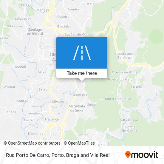 Rua Porto De Carro mapa