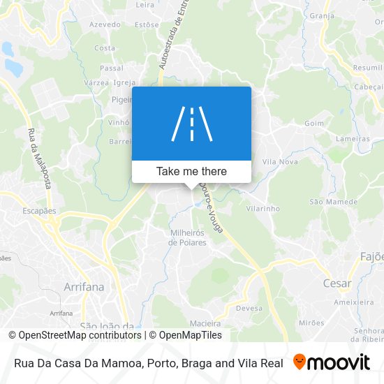 Rua Da Casa Da Mamoa mapa