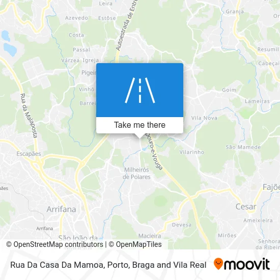 Rua Da Casa Da Mamoa map