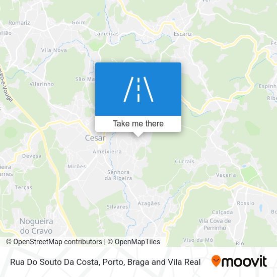Rua Do Souto Da Costa mapa