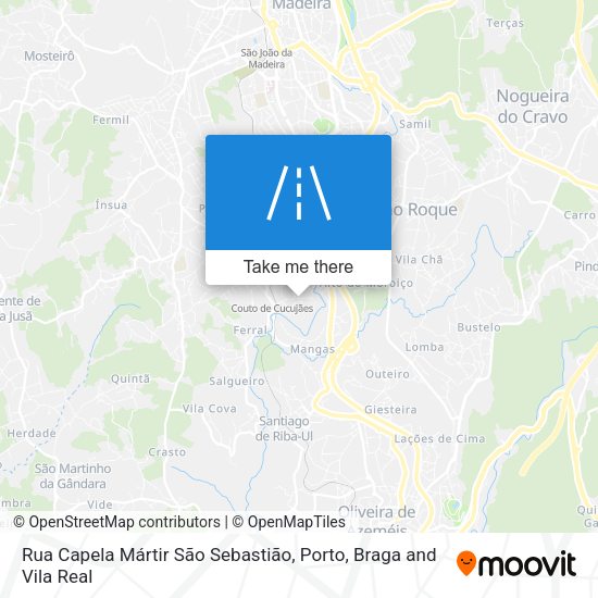 Rua Capela Mártir São Sebastião map