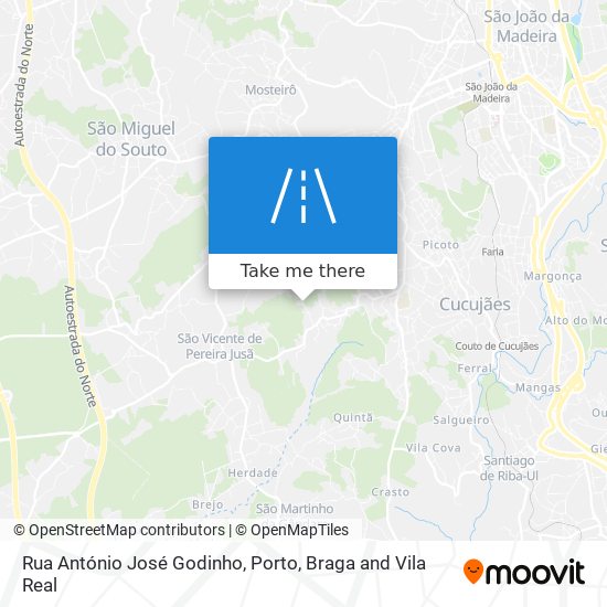 Rua António José Godinho map