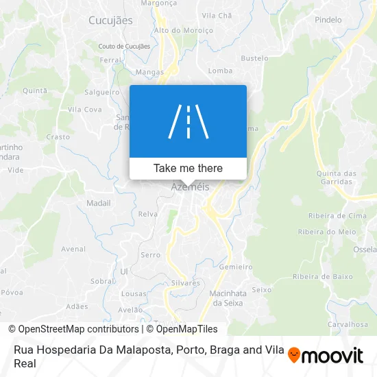 Rua Hospedaria Da Malaposta map